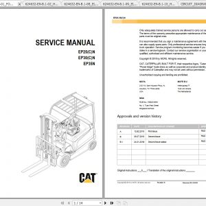 Caterpillar Lift Truck EP35N Service Manuals 1