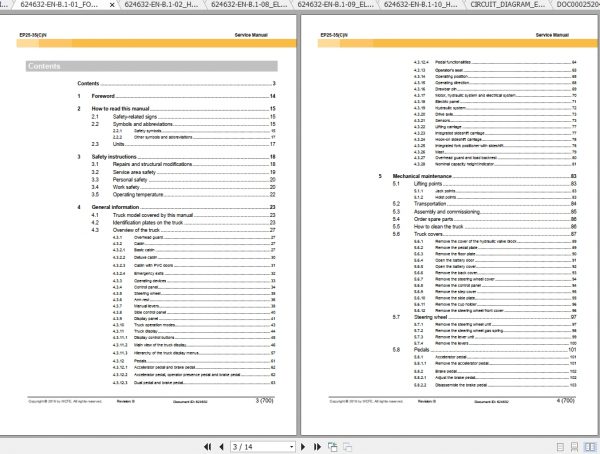 Caterpillar Lift Truck EP35N Service Manuals 2