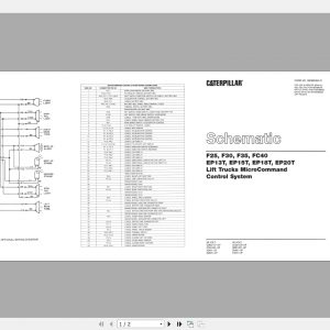 Caterpillar Lift Truck FC40 Service Manuals 1