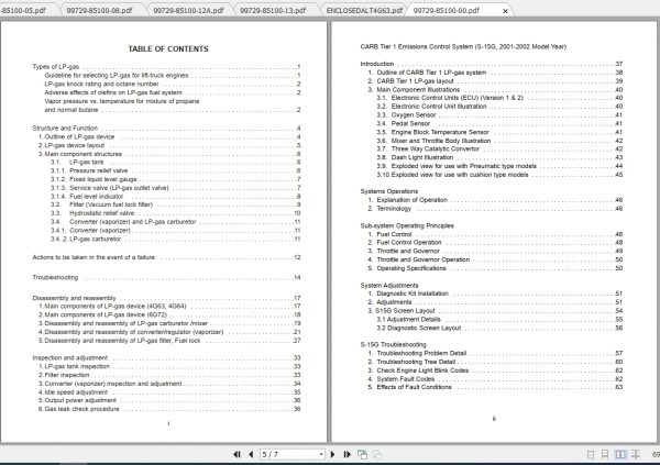Caterpillar Lift Truck GC15 Service Manuals 2