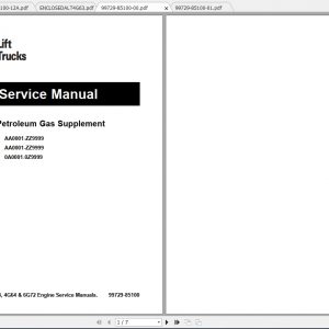 Caterpillar Lift Truck GC18 Service Manuals 1