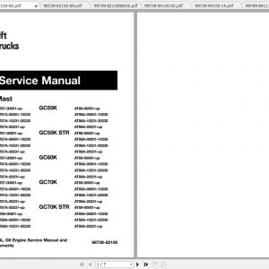 Caterpillar Lift Truck GC45K Service Manuals 2