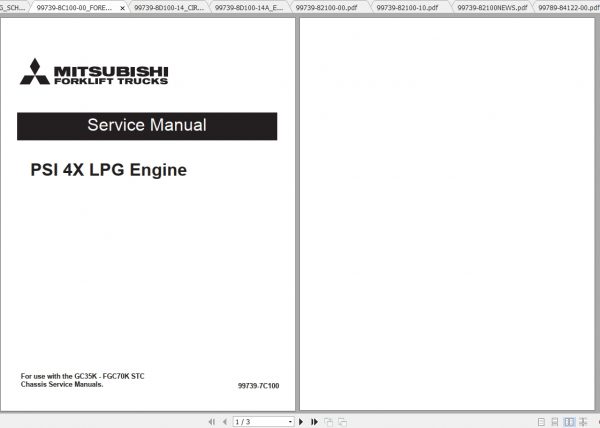 Caterpillar Lift Truck GC70K Service Manuals 2