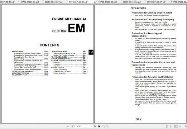 Caterpillar Lift Truck GP15ND Service Manuals 2