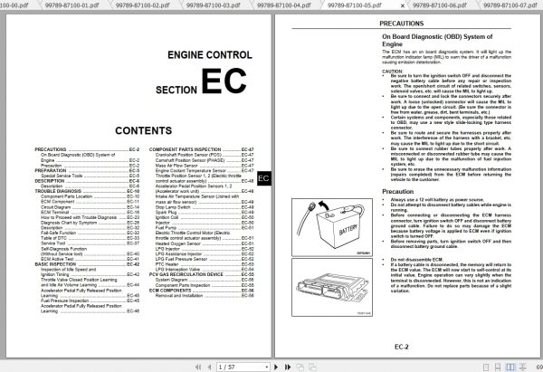 Caterpillar Lift Truck GP15NM Service Manuals 2