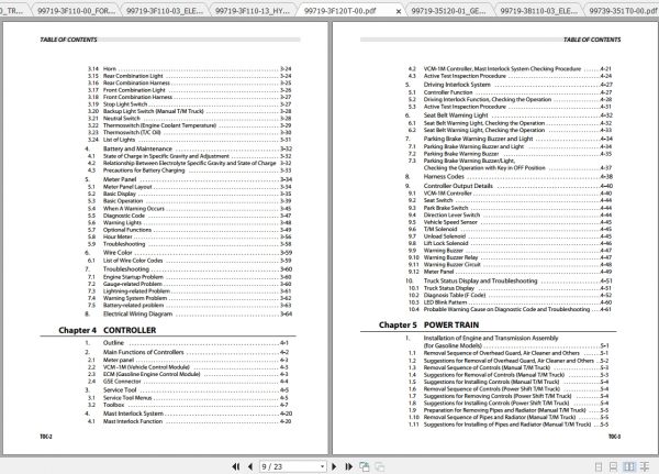 Caterpillar Lift Truck GP15ZN Service Manuals 3