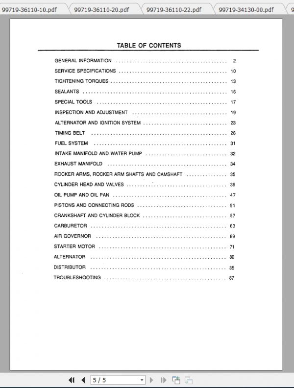 Caterpillar Lift Truck GP18 MC Service Manuals 2