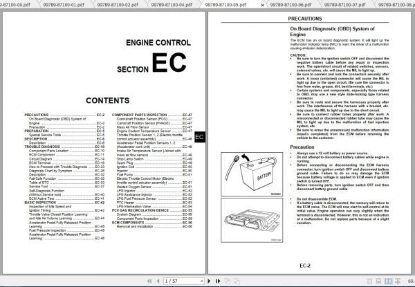 Caterpillar Lift Truck GP20ND Service Manuals 2