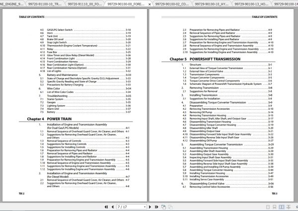 Caterpillar Lift Truck GP20S Service Manuals 2