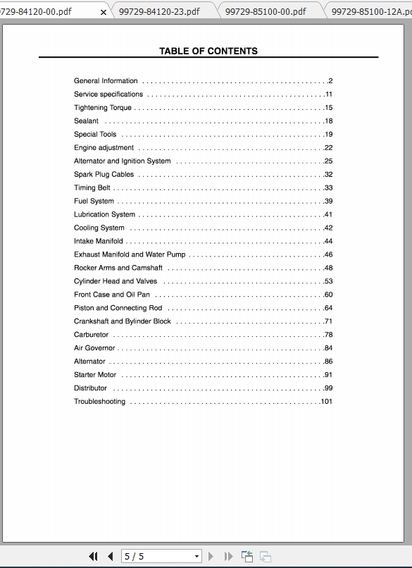 Caterpillar Lift Truck GP20 Service Manuals 3