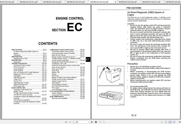 Caterpillar Lift Truck GP25NT Service Manuals 2
