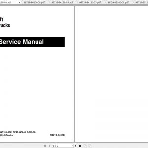 Caterpillar Lift Truck GP25 Service Manuals 2