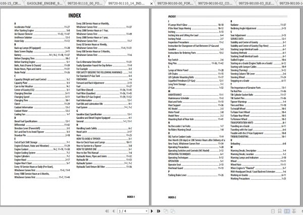 Caterpillar Lift Truck GP30S Service Manuals 2