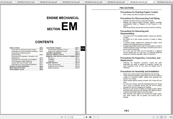 Caterpillar Lift Truck GP35ND Service Manuals 2