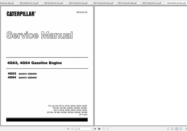 Caterpillar Lift Truck GP35 FC Service Manuals 2