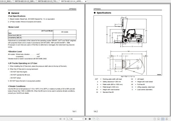 Caterpillar Lift Truck GP40N1 Service Manuals 1