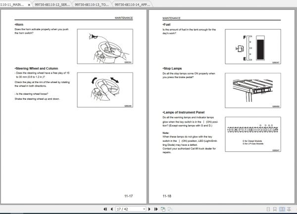 Caterpillar Lift Truck GP40N1 Service Manuals 2