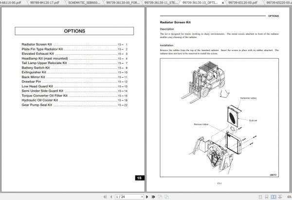 Caterpillar Lift Truck GP50K Service Manuals 3