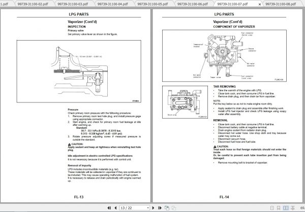 Caterpillar Lift Truck GP55NF Service Manuals 3
