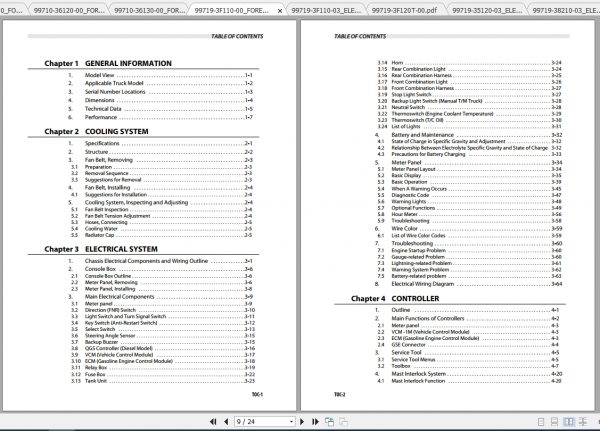 Caterpillar Lift Truck GPE18N Service Manuals 3