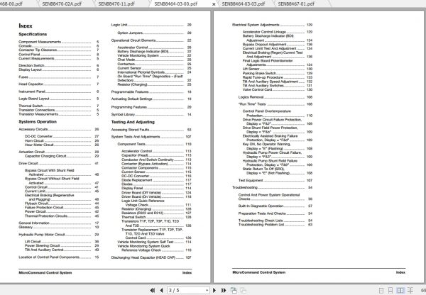 Caterpillar Lift Truck M70D Service Manuals 2