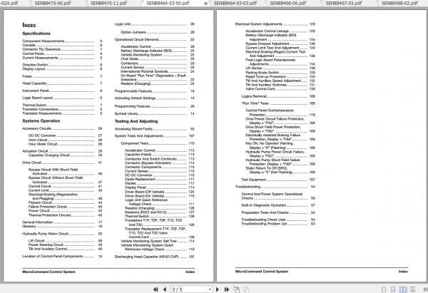 Caterpillar Lift Truck M80D Service Manuals 2