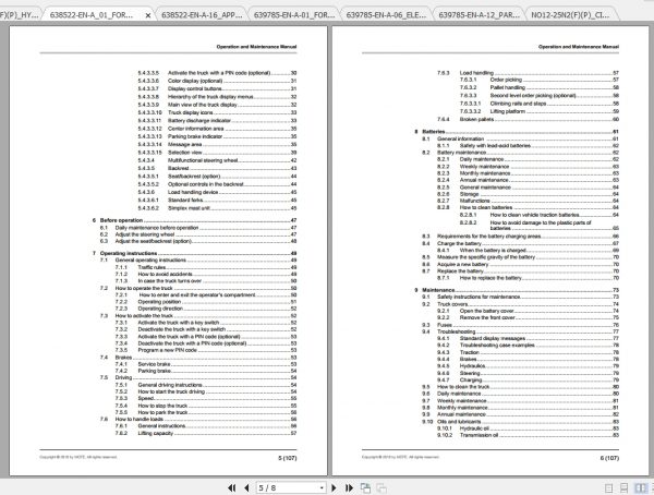 Caterpillar Lift Truck NO20N2 Service Manuals 2