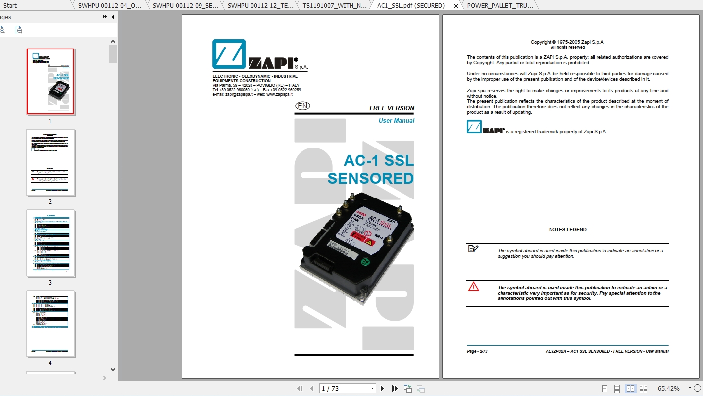 Caterpillar Lift Truck NO20NT Service Manuals 1