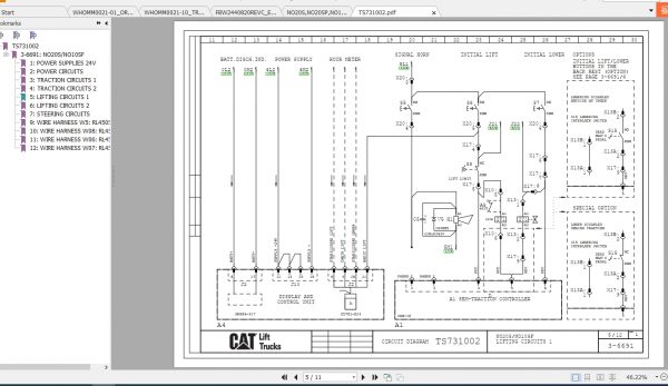 Caterpillar Lift Truck NO20SP Service Manuals 3