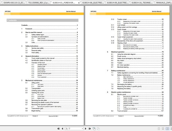 Caterpillar Lift Truck NPF25N2 Service Manuals 3