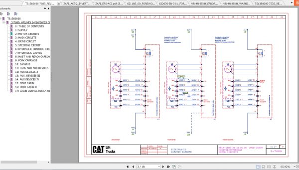 Caterpillar Lift Truck NR16N2HC Service Manuals 4