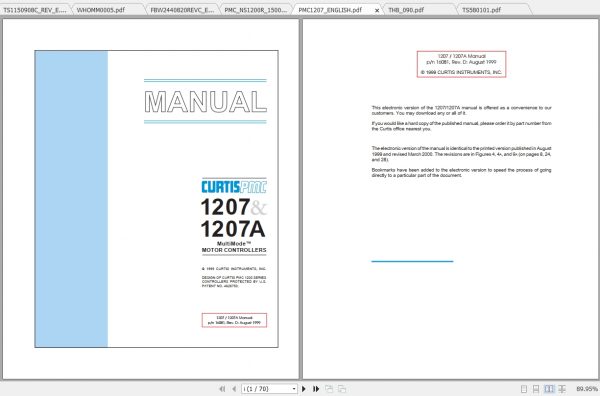 Caterpillar Lift Truck NS1500R Service Manuals 1