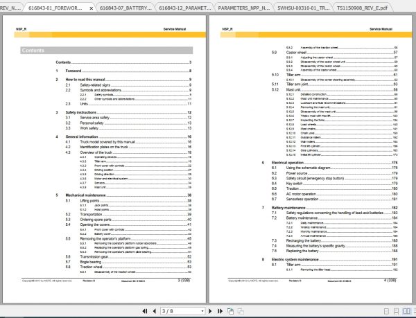 Caterpillar Lift Truck NSP10N2R Service Manuals 3