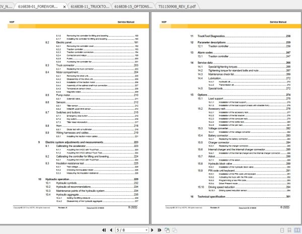 Caterpillar Lift Truck NSP10N2 Service Manuals 2