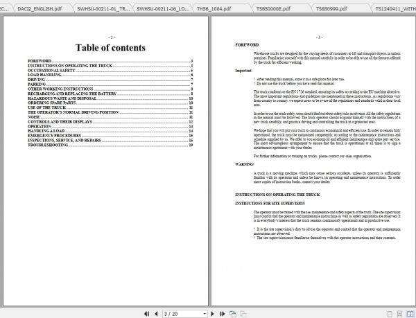 Caterpillar Lift Truck NSP12KI Service Manuals 2