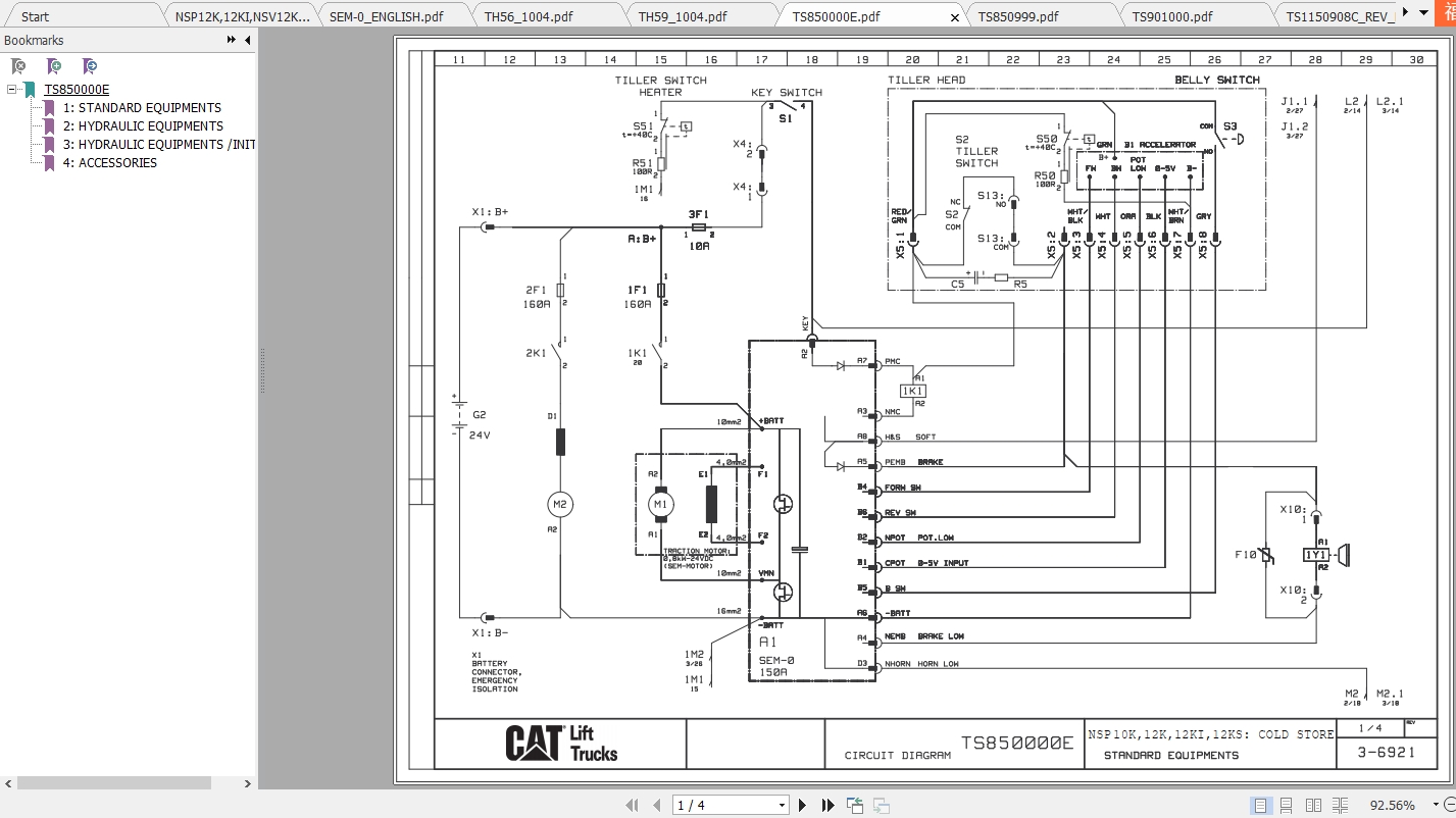 Caterpillar Lift Truck NSP12K Service Manuals 2