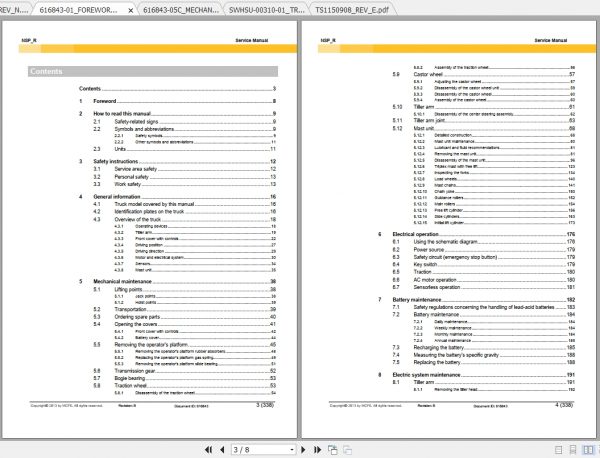 Caterpillar Lift Truck NSP12N2IR Service Manuals 2