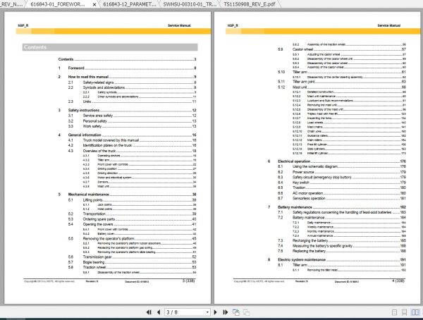 Caterpillar Lift Truck NSP14N2IR Service Manuals 2