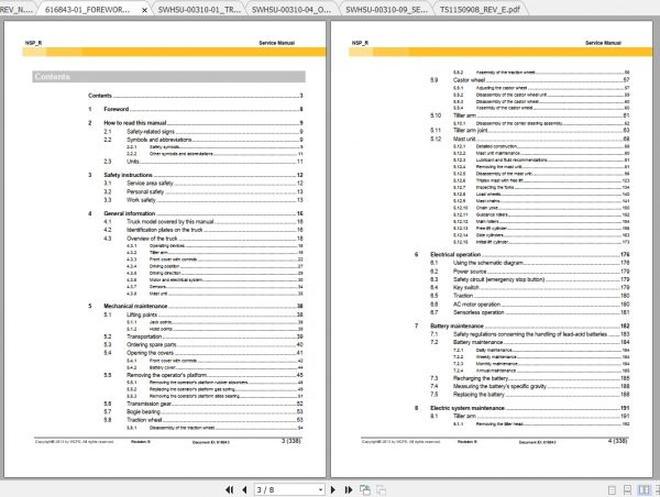 Caterpillar Lift Truck NSP14N2R Service Manuals 2