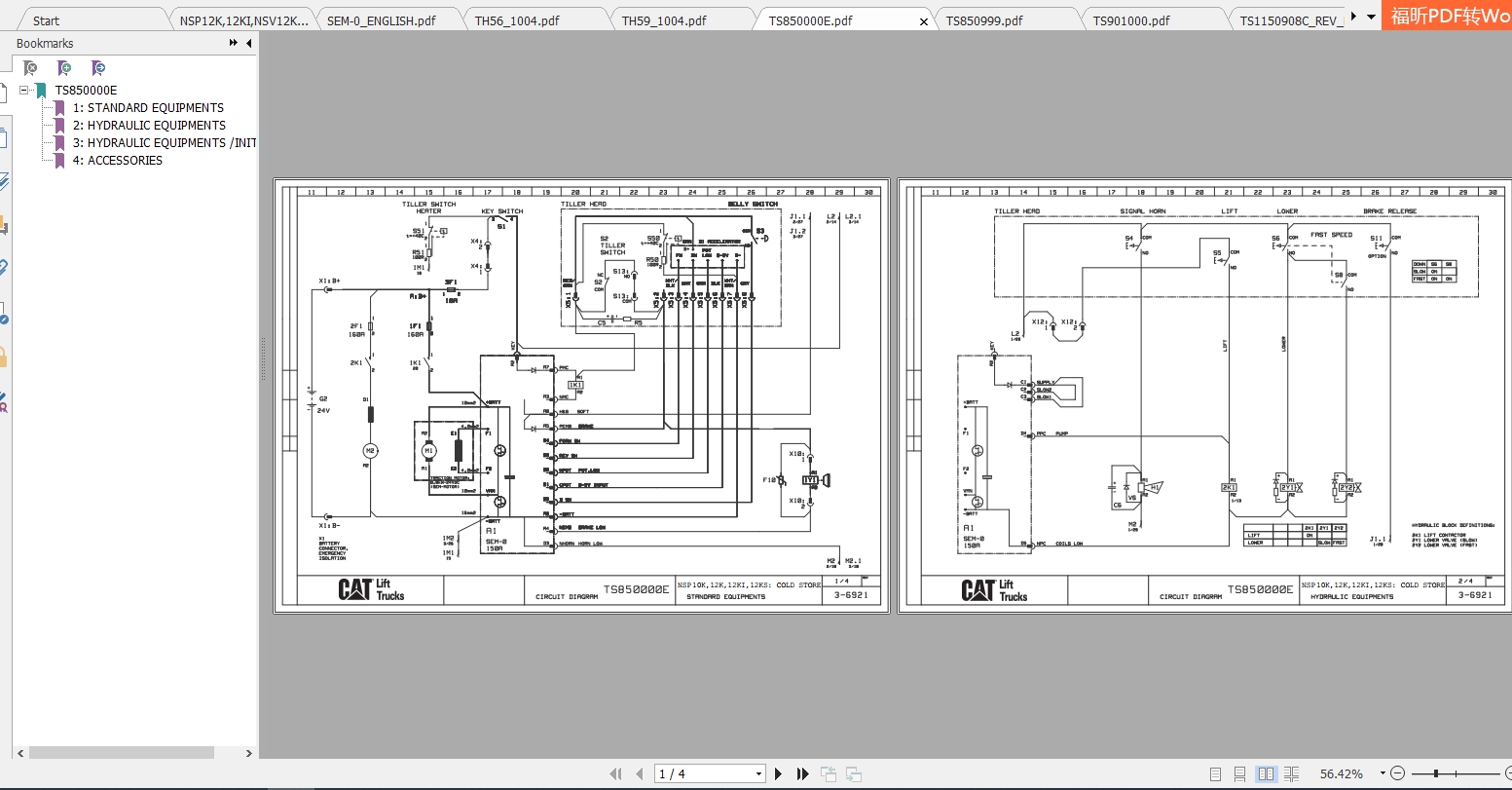 Caterpillar Lift Truck NSP16KI Service Manuals 2