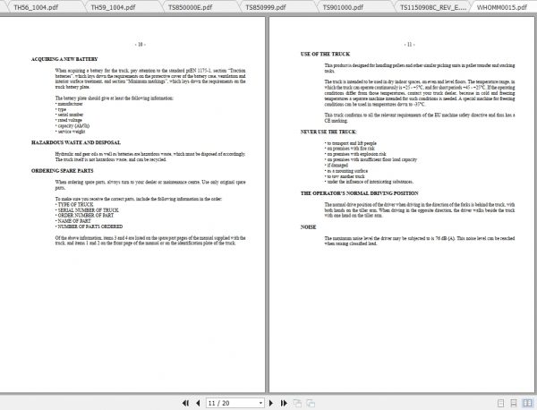 Caterpillar Lift Truck NSP16K Service Manuals 1