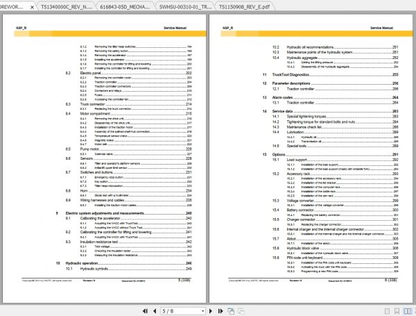 Caterpillar Lift Truck NSP16N2IR Service Manuals 2