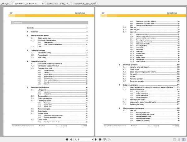 Caterpillar Lift Truck NSP16N2I Service Manuals 2
