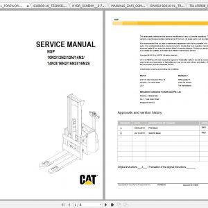 Caterpillar Lift Truck NSP16N2S Service Manuals 1
