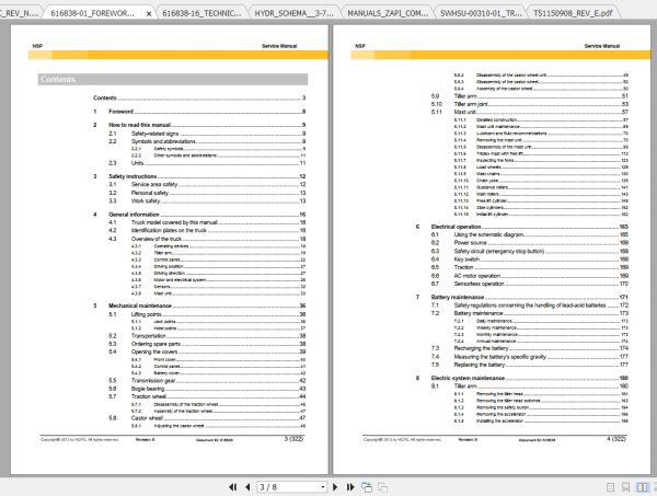Caterpillar Lift Truck NSP16N2S Service Manuals 2