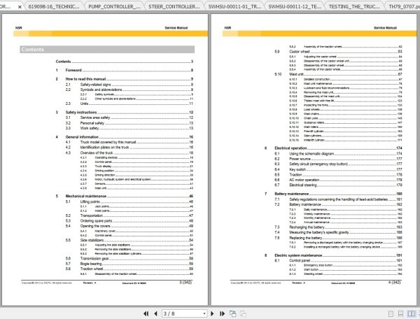 Caterpillar Lift Truck NSR12N Service Manuals 2