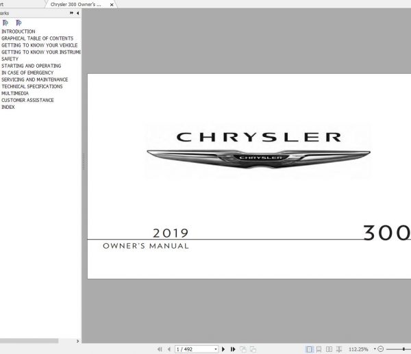 Chrysler 300 300C 2011 2019 Service Manuals 1