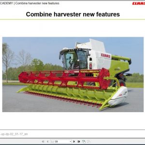 Claas Agricultural LEXION 620 780 Training Document 1