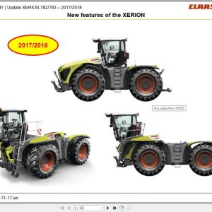 Claas Agricultural XERION 5000 4500 4000 Training Documenten 1