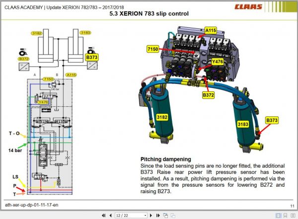 Claas Agricultural XERION 5000 4500 4000 Training Documenten 2